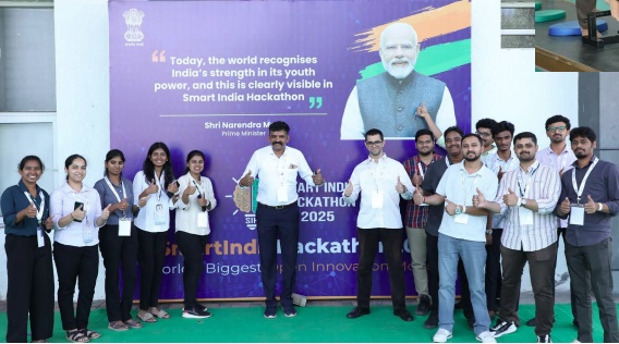 Students at innovation event