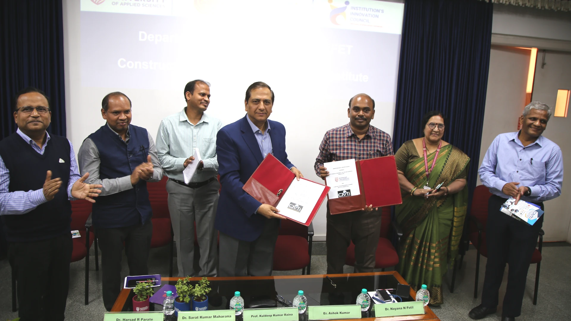 RUAS Signs MoU with Construction Management Training Institute (CMTI), Bangalore