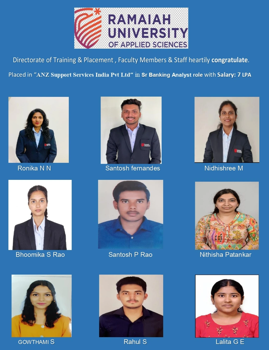 ANZ Placement Drive