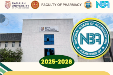 RUAS Congratulates Faculty of Pharmacy on Achieving NBA Accreditation for Quality Education
