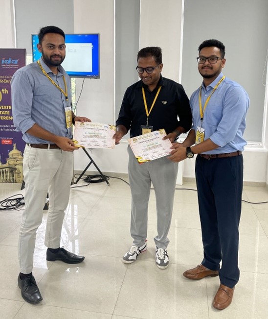 PG Students Won Awards at IDA Karnataka Dental Conference