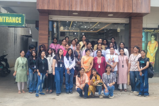 Industrial Visit to  “Lotus Silks Weaving Unit, Nelamangala”