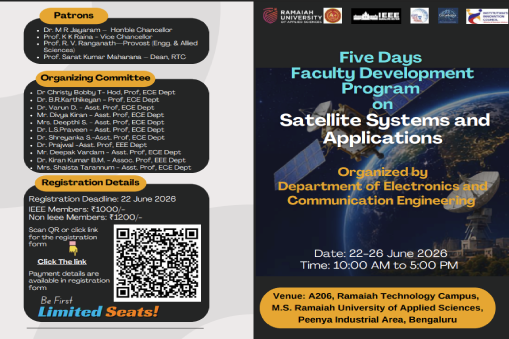 Five Days Faculty Development Program on “Satellite Systems and Applications”