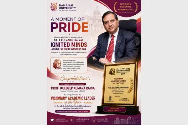 RUAS Honoured at the Dr. A.P.J. Abdul Kalam Ignited Minds Awards 2026