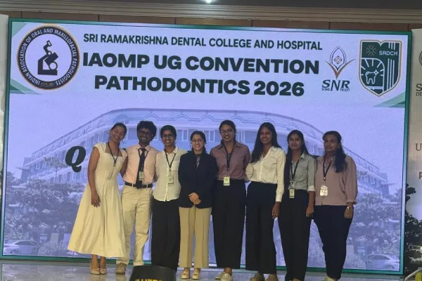 RUAS Dental Students and Faculty Triumph at 1st National IAOMP UG Convention 2026
