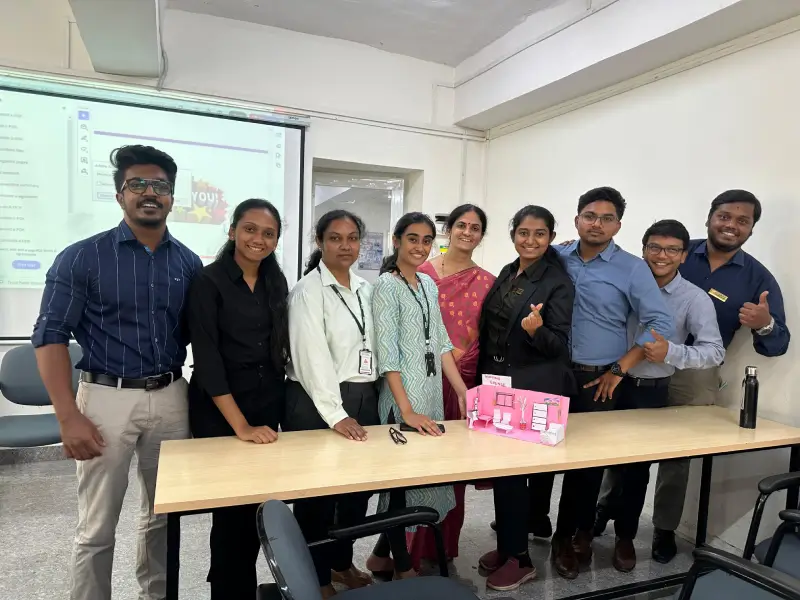 Delighted MHA students after team building activities