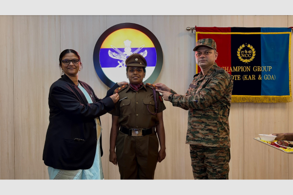 Direct Commission and Rank Piping Ceremony of CTO Veena Karuna Karan