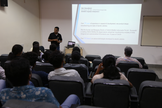 Guest lecture on Electric Vehicles Opportunities and Challenges in the Present Automotive Engineering Industry