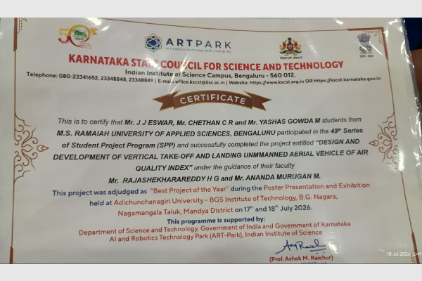 Proud Achievement by RUAS Students at the Annual State-Level Poster Presentation and Exhibition