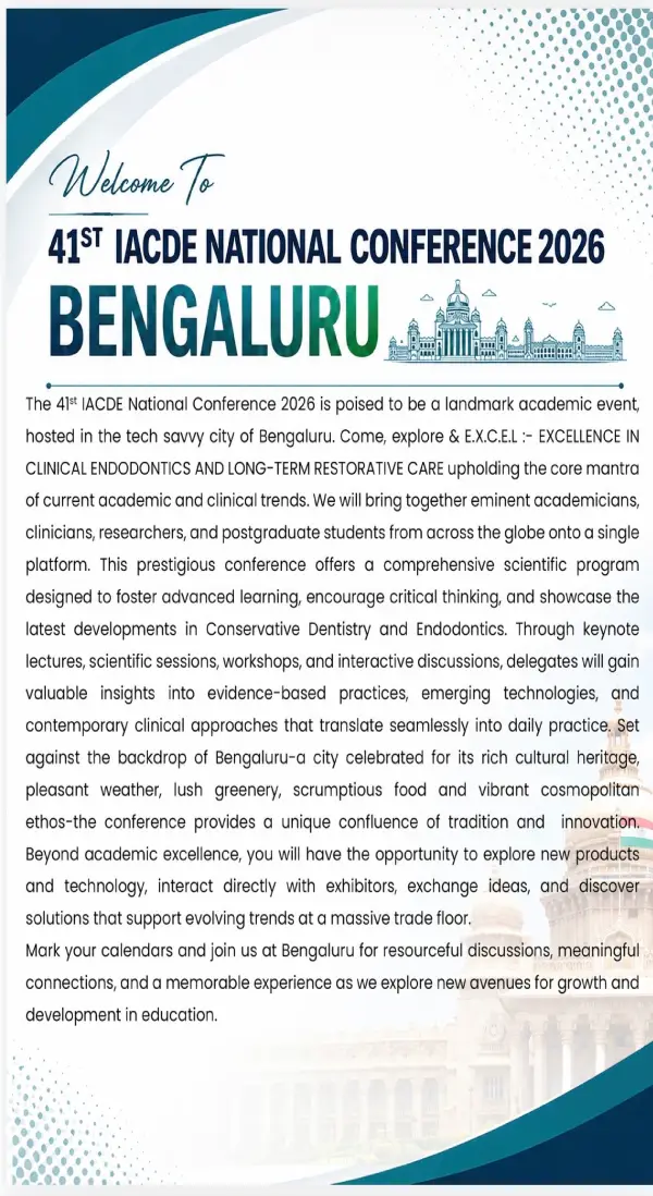 41st Indian Association of Conservative Dentistry and Endodontics National Conference