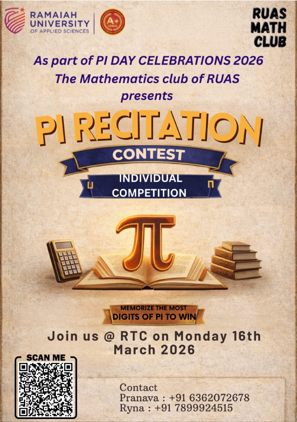 Pi Day Celebrations 2026 – RUAS Math Club