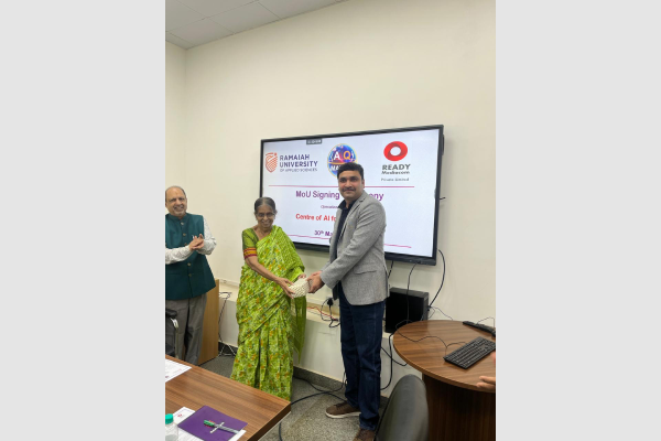 RUAS Signed MoU with AQ MATiCS and Ready Mediacom Pvt. Ltd.