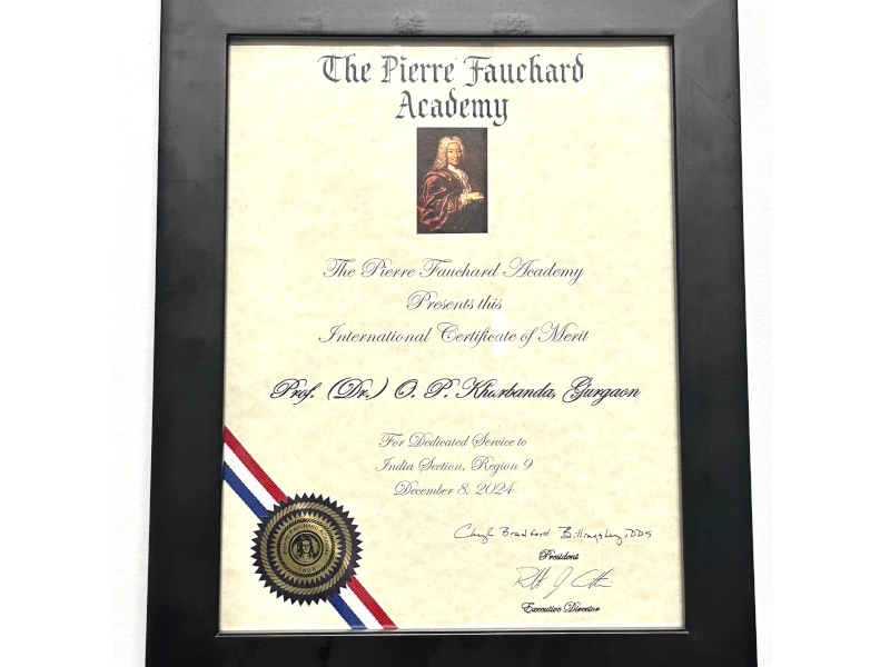 OPK International Certificate of Merit