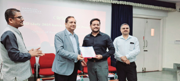 PhD Induction Programme – August 2025 Batch