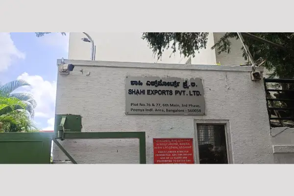 Industry Visit to “Shahi Exports Pvt Ltd (UNIT -31) Peenya, Bengaluru”
