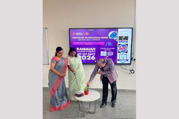 Ramaiah Summer Program 2026: Interdisciplinary Learning Experience