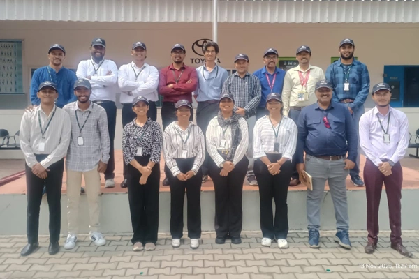 B.Tech Automotive Engineering Students Visit Toyota Kirloskar Motor