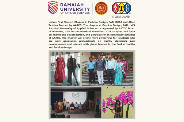 India’s First Student Chapter in Fashion Design and Allied Textiles Formed by AATCC