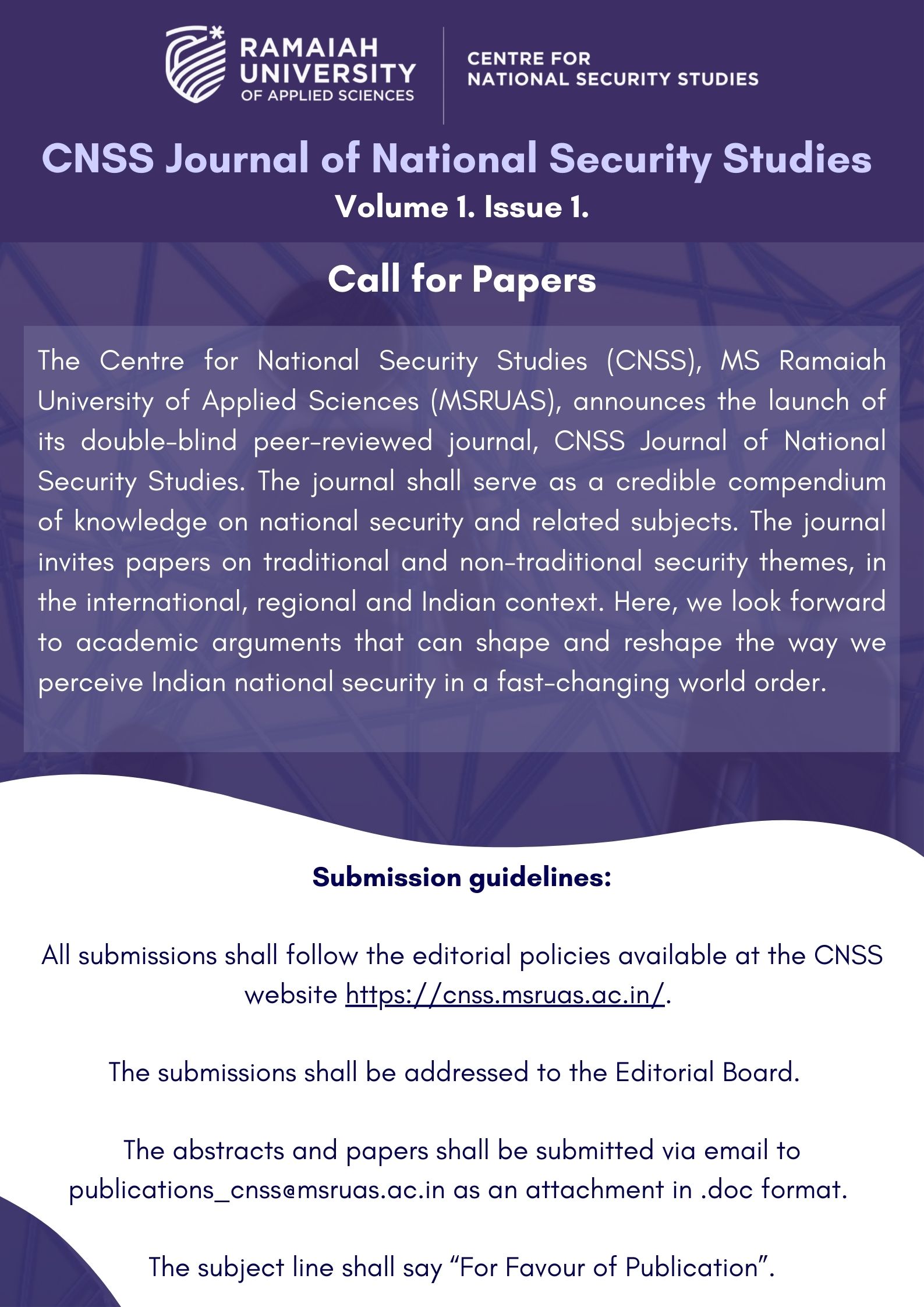 Call for papers poster image 1