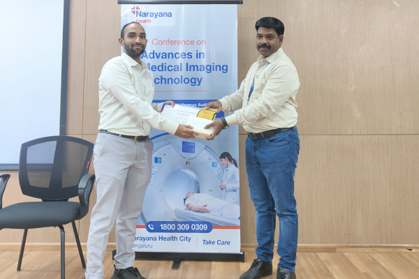 MRIT Students Win Top Prizes at Narayana Health Medical Imaging Conference