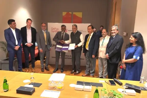 MoU between Ramaiah Advanced Learning Centre, RUAS and Depuy Synthes - Johnson & Johnson