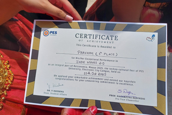 Student Achievement – First Prize